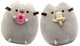 Набор мягких игрушек S&T Pusheen cat с Пончиком и с Мороженым в лапках 18х15 см Серый (vol-9978) - изображение 1