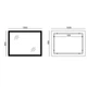 Дзеркало Mixxus FLAT MR04-100x80 з LED Touch, Anti-fog, димером, регулюванням яскравості, годинником (MI6927) - зображення 2