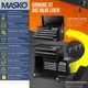 Тележка для инструмента MASKO на 9 отделений черная 620 x 335 x 745 мм Германия - изображение 2