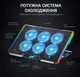 Охлаждающая подставка для ноутбука до 18 дюймов GamePro GPCP-890 RGB 2xUSB 6xfans - изображение 6