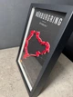 Об'ємна Рамка з 3D Трасою Nürburgring Nordschleife Deutschland Нюрбургринг в Масштабі 1:40 000 Red Matte / Frame 32x23x3 - зображення 6