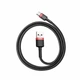 Кабель Baseus Cafule Cable USB для Type-C 3 A 1 м Red/Black (CATKLF-B91) - изображение 1