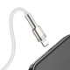 Кабель 1 м. для iPhone USB to Lightning White, Cafule 2.4A Baseus для зарядки и передачи данных (CALJK-A02) - изображение 7