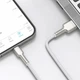 Кабель 1 м. для iPhone USB to Lightning White, Cafule 2.4A Baseus для зарядки и передачи данных (CALJK-A02) - изображение 8