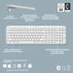 Комплект бездротовий (клавіатура, миша) Logitech Signature Slim Combo MK950 OffWhite (920-012491) Білий 20949 - изображение 10