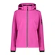 Куртка CMP Women's Lightweight Softshell Jacket with Detachable Hood Pink Fluo XXS (1097-39A5006-B818 34) - изображение 1