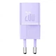 МЗП Baseus GaN5 Mini Fast Charger 20W (Type-C) purple - зображення 1