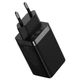 МЗП Baseus GaN5 Pro 65W (2 Type-C+USB) + Кабель Type-C to Type-C 100W (1m) black - изображение 5