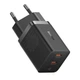 Мережевний зарядний пристрій МЗП Baseus GaN5 Pro 40W Type-C+Type-C Білий - зображення 6