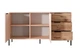 Буфет Maraline Nordic Ash matt black legs дводверний з шухлядами 153,1 см, 13780 - изображение 4