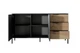 Буфет Maraline Nordic Black matt with ash black legs дводверний з шухлядами 153,1 см, 13781 - изображение 3
