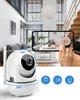 Домашня Wi-Fi IP камера відеоспостереження 2MP/1080P з картою пам’яті microSD 32ГБ, (F6-03392.card32) - зображення 2