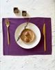 Сервировочный коврик (ланчмат) из льняной ткани TouchableLinen 2 шт 30x40 см Фиолетовый Подставка под тарелки - изображение 1