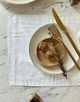 Льняной сервировочный коврик (ланчмат) TouchableLinen 2 шт 35х45 см Молочный Подставка под тарелку из ткани - изображение 2