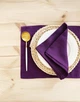 Сервировочный коврик (ланчмат) из льняной ткани TouchableLinen 2 шт 30x40 см Фиолетовый Подставка под тарелки - изображение 5