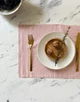 Сервировочный коврик (ланчмат) из льняной ткани TouchableLinen 2 шт 40x50 см Пыльно-розовый Подставка под тарелки - изображение 2