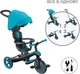 Велосипед детский трехколесный Globber Explorer Trike 4 в 1 Бирюзовый (634-105) - изображение 5