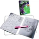 Набор для рисования светом Danko Toys NLP-01-01U Neon Light Pen, с трафаретами (NLP-01-01U-RT) - изображение 1