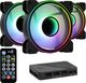 Вентилятор AeroCool Mirage 12 ARGB Pro (ACF3-MR10227.11), 120х120х25 мм, 6-Pin Чорний - изображение 1