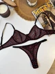 Комплект жіночої нижньої білизни з сердцями SM2292iou чорний Simply sexy L - зображення 1