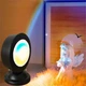 Проекційний міні світильник Sunset Lamp з пультом USB проектор атмосферна RGB лампа різнокольорова - зображення 3