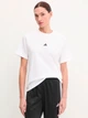 Футболка хлопковая женская Adidas Essentials Small Logo Cotton Sportswear JC5944 L White/Black (4067905788071) - изображение 6