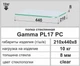 Скляні полиці настінні прямокутні навісні Commus PL17 PC (210х440х8мм) - зображення 3