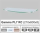 Полочка из стекла настенная навесная радиусная Commus PL7 RC (210х600х8мм) - изображение 2