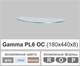 Полочка стеклянная настенная навесная овальная Commus PL6 OC (180х440х8мм) - изображение 2
