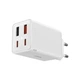 Мережевий зарядний пристрій Baseus GaN6 Pro Fast Charger 2C+2U 65W EU Moon White((With:Mini White Cable Type-C to Type-C 100W(20V/5A) 1m White） (P10162701213-00) - изображение 4