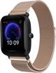 Ремешок 20мм для Amazfit GTS / GTS 2 / GTS 2 mini / GTS 2e / GTS 3 / GTS 4 mini миланская петля розовое золото - изображение 2