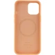 Протиударний Чохол Silicone case AAA full with Magsafe and Animation для Apple iPhone 12 Pro / 12 (6.1") / Light Orange - зображення 3