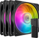 Набор вентиляторов Cooler Master Mobius 120P ARGB 3 Pack Fan Kit Black (MFZ-M2DN-243P2-R1) - изображение 1