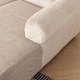 Чохол на кутовий диван 2+2, еластичний велюр, оксамит Domidekor Palm leaves, бежевий (3795) - изображение 8