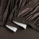 Чохол на кутовий диван 2+2, еластичний велюр, оксамит Domidekor Velvet Emboss, коричневий (3822) - изображение 4