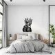 Декоративное панно на стену Woodyard Деревянный декор для комнаты Кружева девушка с птицами стиль минимализм 40x28 см (16046csBlack16 ) - изображение 8