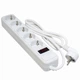 Сетевой фильтр питания Patron 1.8m (SP-1052W), 5 розеток White (EXT-PN-SP-1052W) - изображение 1