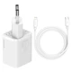 Зарядное устройство Baseus Type-C 20W с кабелем Type-C - Lightning Super Si White (TZCCSUP-B02) - изображение 7