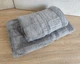Набор турецких бамбуковых махровых полотенец Cestepe 50х90+70х140 Bamboo Aymira Grey - изображение 2