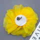 Брошка Квітка 28 см із сіточки yellow Аксесуар для одягу BK462-Y - зображення 2