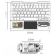 Трёхканальный набор клавиатуры с мышью KB-333 Wireless 2,4Ghz + Bluetooth в прозрачном корпусе с подсветкой RGB White - изображение 12
