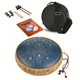 Глюкофон на 15 нот 30.5см с сумкой и аксессуарами Tongue Drum Navy Blue - изображение 2