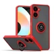 Чохол Fiji Colorframe для Realme 10 Pro 5G матовий бампер з кільцем підставкою Red - зображення 1