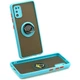 Чехол Fiji Colorframe для Samsung Galaxy A41 (A415) матовый бампер с кольцом подставкой Turquoise - изображение 1