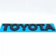Емблема напис Toyota (ABS, чорний, матовий) 15,8*2,7 см - зображення 4