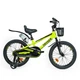 Детский двухколёсный велосипед CORSO TAYGER TG-82159 18" дюймов, алюминиевая рама, съемные страховочные колеса, дисковые тормоза, Зеленый - изображение 3