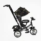 Дитячий велосипед 3-х колісний BestTrike 6588 поворотне сидіння фара музична. Black (165668) - зображення 3