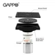 Трап вертикальний GAPPO G81050-6, латунь, 100х100 мм, чорний - зображення 6