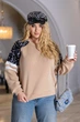 Теплый свитшот женский Fashion 54/56 бежевый - изображение 1
