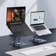 Подставка для ноутбука Baseus UltraStable Pro (вращение на 360°, на 2 шарнирах, регулировка высоты) - Серый - изображение 2